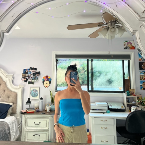 🔥3/$15 Forever 21 | Blue Tube Top - Picture 2 of 6